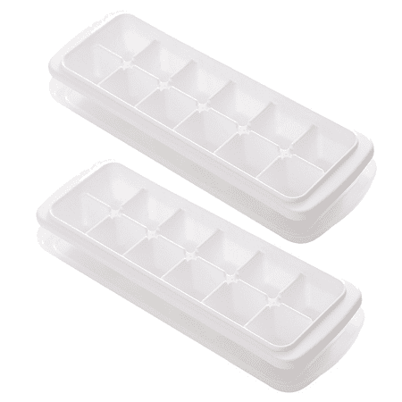 

Ice Cube Tray with Removable Lids Easy-Release Silicone and Flexible Ice Cubes Molds with Spill-Resistant Removable Lid