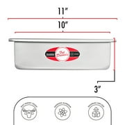 Fat Daddio's PSQ-10103 Anodized Aluminum Square Cake Pan, 10 x 3 inch