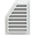 thumbnail image 4 of Ekena Millwork 18"W x 20"H Half Octagon Top Right (23"W x 25"H Frame Size) Functional, PVC Gable Vent with 1" x 4" Flat Trim Frame, 4 of 14