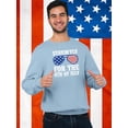 thumbnail image 2 of Stayin' Fly 4Th July Glasses Sweatshirt Men -Image by Shutterstock, Male x-Large, 2 of 4