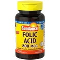 thumbnail image 5 of Sundance Folic Acid B-9 Prenatal Support Gluten-Free 800mcg, 250ct, 6-Pack, 5 of 5