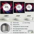 thumbnail image 4 of Designart "Nebulous Nexus In Pink And Black" abstract spirals Square Mirror Wall Decor Modern - Large Pink Square Bathroom Mirror - Square Printed Wall Mirror Art, 4 of 5