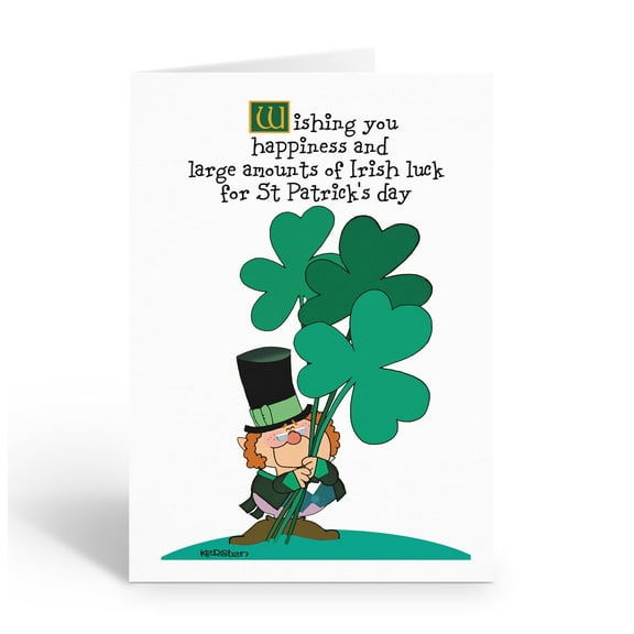 Stonehouse Collection St Patricks Day Luck - 12 St. Patrick's Day Cards with Env