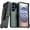 Army Green / Black, variant on Defender Case for Samsung Galaxy S25 Ultra with Belt Clip, Kickstand, Dual-Layer, Black