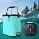 thumbnail image 5 of Cubo de pesca, cubo de agua, bote, EVA, exterior, 17 l, con cuerda, para jardín, pesca, casa, playa, viajes, almacenamiento, organizador Azul, 5 of 8