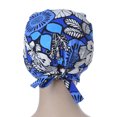 thumbnail image 2 of Toptie Bouffant Working Caps with Buttons and Sweatband Adjustable Cotton Working Hats for Women Men-Tie-Back Dark Green, 2 of 7