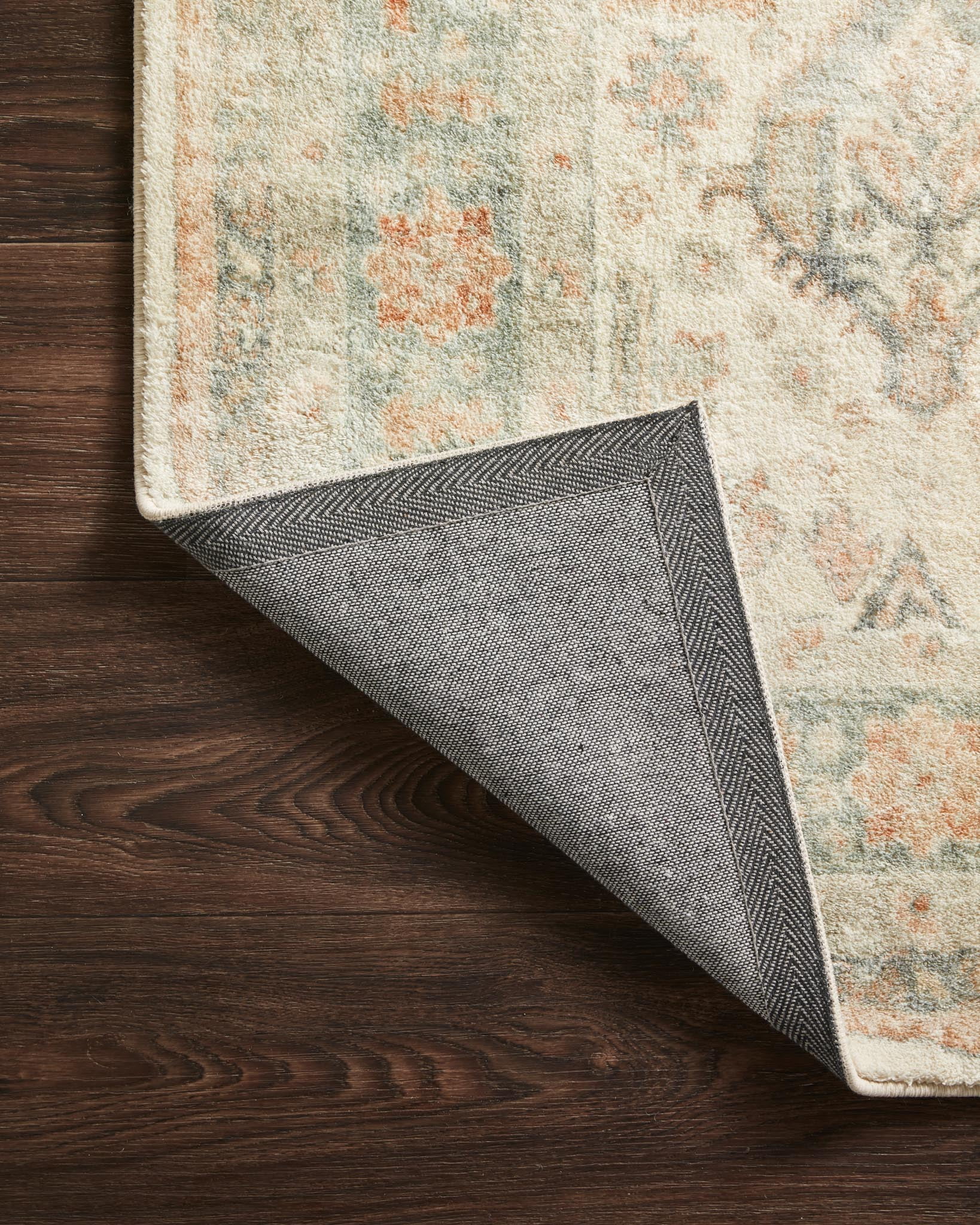 Loloi Rosette Beige / Multi 2'-6" x 9'-9" Runner Rug