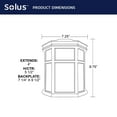 thumbnail image 4 of Solus USA Aston Wall Lighting Fixture with Electric Photocell and Motion Sensor, White, 4 of 7