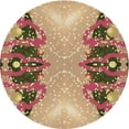 thumbnail image 1 of Ahgly Company Machine Washable Indoor Round Transitional Chestnut Red Area Rugs, 5' Round, 1 of 7