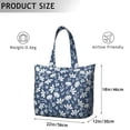 thumbnail image 5 of Flower Women's Large Weekend Travel Bag Moving Canvas Handbag Thick Double Layer Beach Weekend Travel Unisex Hospital Maternity Delivery with Toiletry Waterproof, 5 of 5