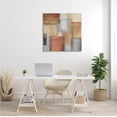 thumbnail image 2 of Stupell Indtries Layered Patchwork Paint Abstraction Neutral Brown Grey Painting,30 x 30,Design by Nan, 2 of 6
