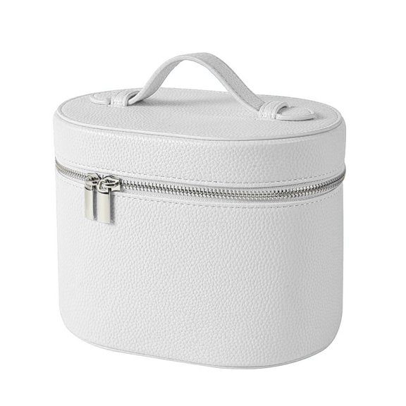 pu leather Cosmetic Pouches Handbag Waterproof Cosmetic Bag Makeup Bags Travel Toiletry Bags with Handle for Women Gi
