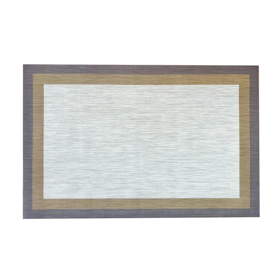 Dekorman Casahola Aspen Woven Vinyl Home Kitchen Mat Waterproof Area Rug for Indoor/Outdoor 24"x36"