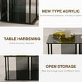 thumbnail image 3 of Acrylic Modern Side Table, Small End Table, Nightstand with Storage for Living Room, Bedroom, Office, Bedside, Square, Black, 3 of 8