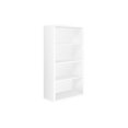 thumbnail image 4 of Nmkwnr 4 Shevles 48" Tall Wood Bookshelf Bookcase for Bedroom, Office, Living Room, White, 4 of 5
