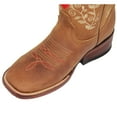 thumbnail image 3 of The Western Shops Women’s Western Cowboy Boots, Square Toe Cowgirl Brown Leather Boots, 3 of 4