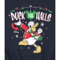 thumbnail image 3 of Disney - Duck The Halls - Men's Crew Fleece Sweatshirt Sweatshirt, 3 of 5