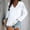 White, variant on Aufmer Womens Clothes Long Sleeve Fall & Winter New Arrivals Christmas Tops Misses Ladies V Neck Loose Tops Leisure Cute Graphic Print T-Shirts Blouse