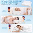 thumbnail image 4 of SAWUGA Cervical Pillow for Neck Pain Relief,Memory Foam Pillows for Side Back Orthopedic Ergonomic,Best Gift,Queen Size,White, 4 of 9
