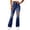 *Dark Blue, variant on Women's High Waist Ripped Flare Jeans,Vintage Distressed Bootcut Denim Pants Gray,Women's Plus L
