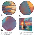 thumbnail image 3 of DESIGN ART Designart "Sailboat At Sea I" Modern Landscape Beach Metal Wall Art 36 in. wide x 36 in. high, 3 of 5