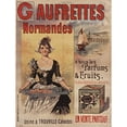 thumbnail image 3 of Vintage Apple Collection 15x18 Black Modern Framed Museum Art Print Titled - Gaufrettes Normandes, 3 of 5