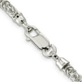 thumbnail image 3 of Sterling Silver 4mm Fancy Byzantine Chain (20 X 4) Made In India qh1076-20, 3 of 5