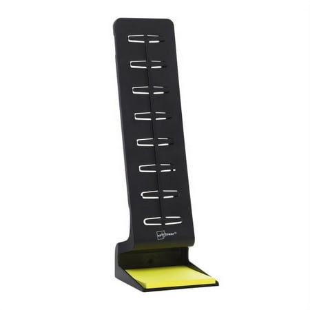 Note Tower - Pro Two-Page Side by Side Document Holder and Sticky Note Organizer - Black