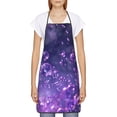 thumbnail image 2 of Fuzoiu Purple Bubble Abstract Art Print Waterproof Apron, Kitchen Apron for Women Men Chef, Apron for Christmas Dinner Party Cooking Baking Crafting House Cleaning Kitchen, 2 of 7