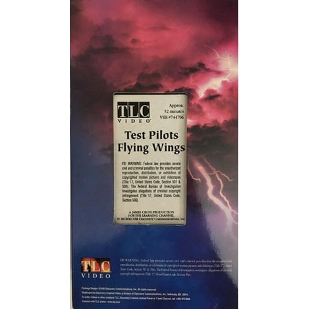 Test Pilots Flying Wings VHS TLC VIDEO-TESTED-RARE VINTAGE COLLECTIBLE-SHIP N