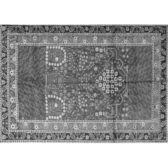 Ahgly Company Indoor Rectangle Persian Gray Traditional Area Rugs, 4' x 6'