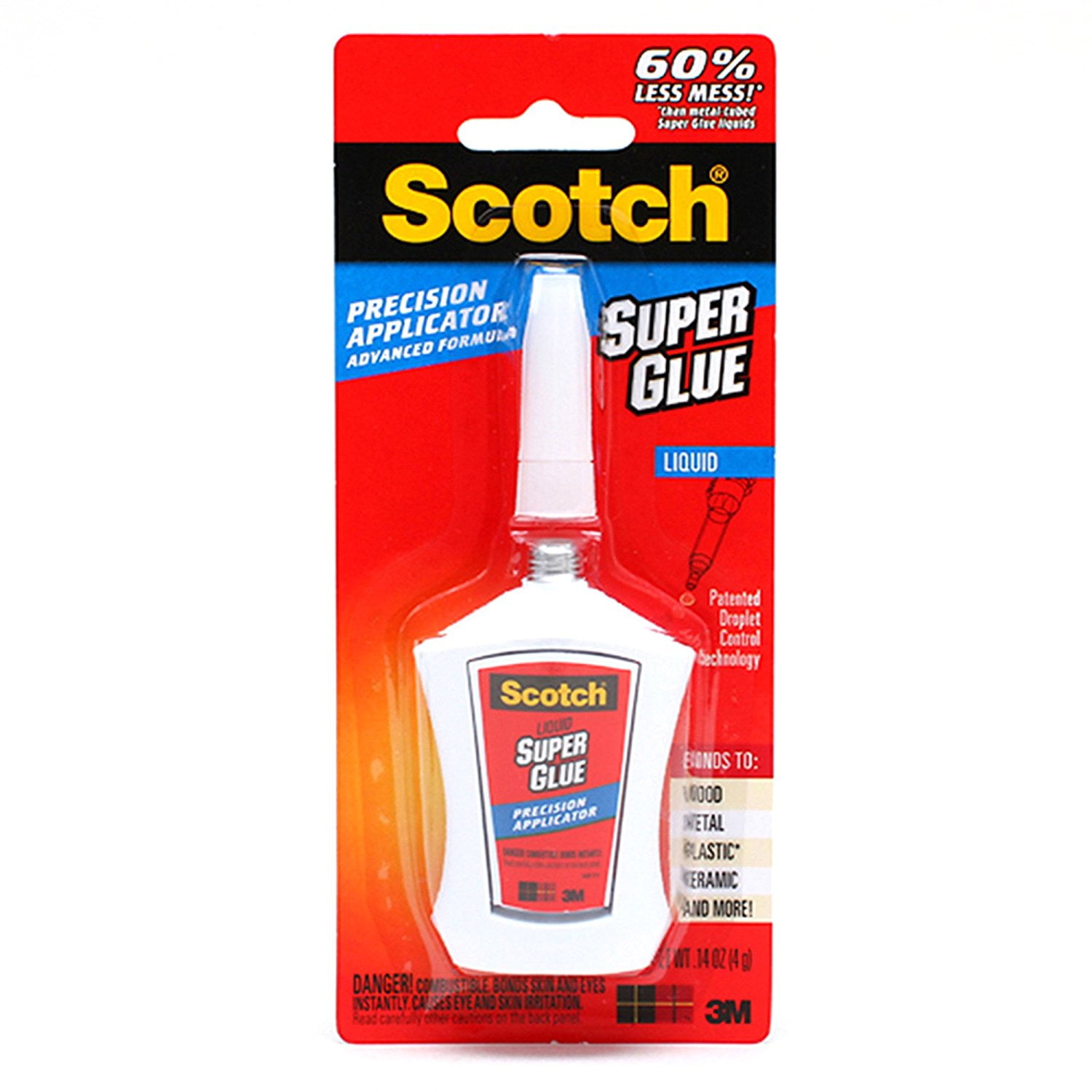 Scotch Super Glue Precision Applicator AD124, Pack 1 pcs.