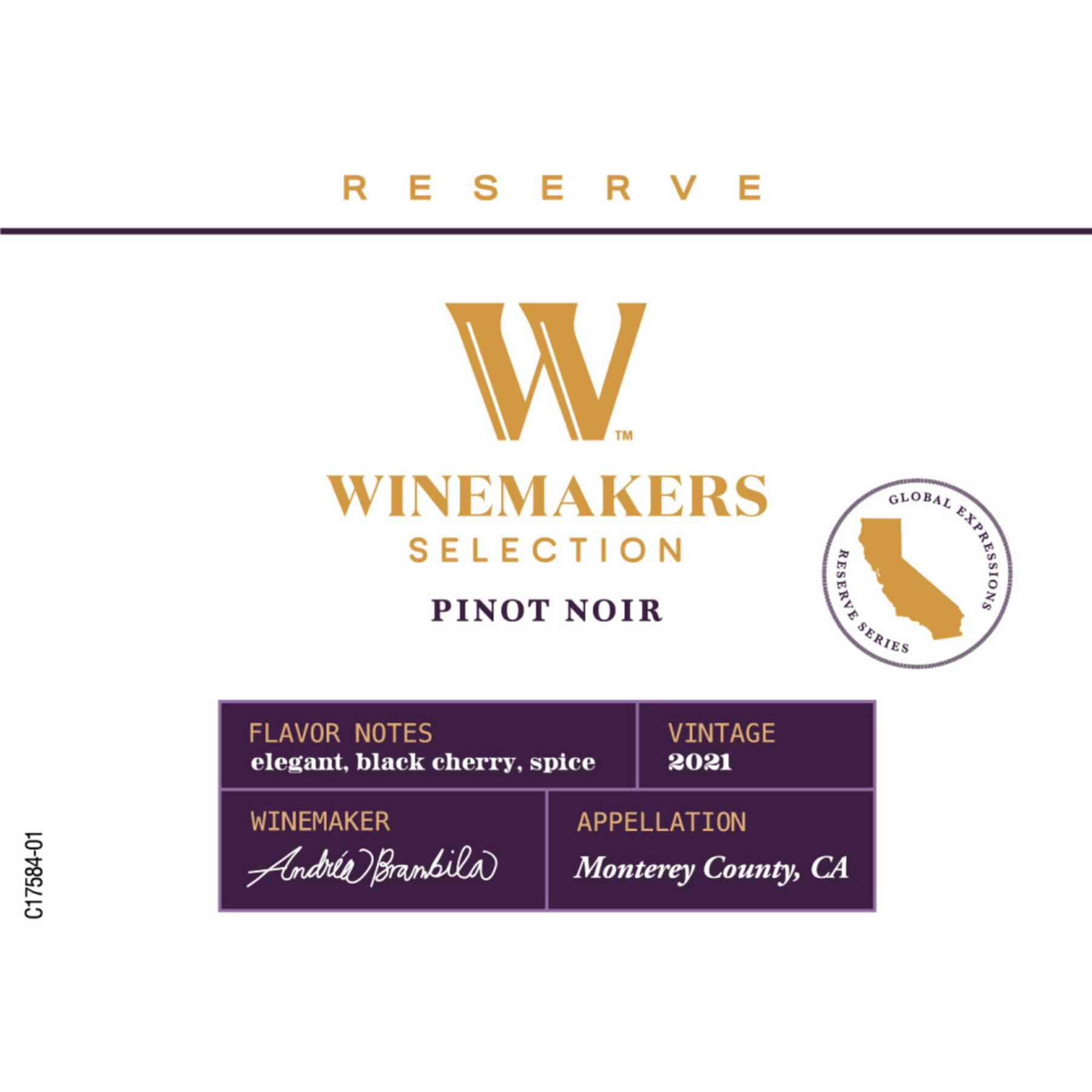 Winemakers Selection Pinot Noir Red Wine, 750ml