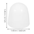 thumbnail image 2 of Masteelf 8pcs Decorative Toilet Bolt Caps Plastic Toilet Floor Bolt Caps Simple Installation Screw Cover Bathroom Seat Installation Accessory, 2 of 8