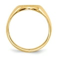 thumbnail image 2 of 14K Yellow Gold Ring Band Signet 13.5x11.5mm Open Back, Size 5, 2 of 5