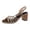Gold, variant on Rokment Womens Metallic Chunky Heels Dressy Sandals Roman Retro Leather Open Toe Block Heeled Slip on Slingback Summer Shoes for Beach Casual Gold Size 6
