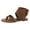 Brown, variant on AnuYalue Women's Sandal, Gladiator Sandals Ankle Strap Flip Flop Flats Sandals Beach Sandals Open Toe Zipper Back Flatform Wedge Sandals for Women Dressy Summer