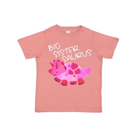 

Inktastic Big Sister Saurus Gift Toddler Toddler Girl T-Shirt