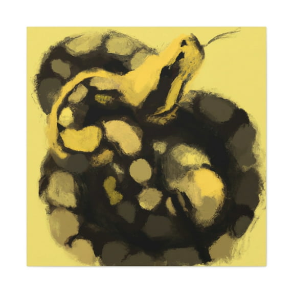Ball Python Expressionism - Canvas