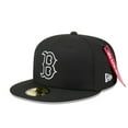 thumbnail image 3 of Men's New Era x Alpha Industries  Black Boston Red Sox 59FIFTY Fitted Hat, 3 of 5