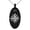 Black, variant on Stainless Steel Aztec Unity Rune Engraved Small Oval Charm Pendant Necklace