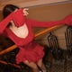 thumbnail image 4 of Vestido Gótico para Mujer, Acampanada, Cintura Corta, Larga, Corte A, Estilo Vintage Rojo M, 4 of 10