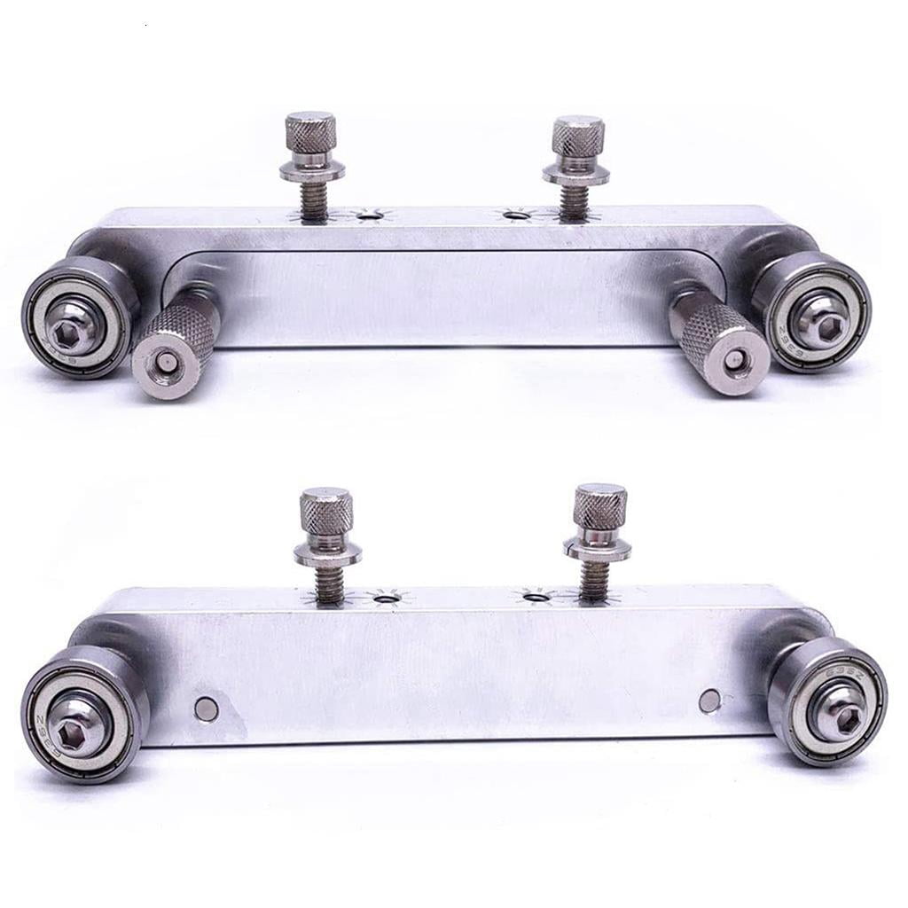 Yihuala Aluminum Alloy High Strength Guitar Bridge Saddle Grinding Luthier Tool, Adjustable Guitar Nut Sander for Bass