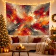 thumbnail image 3 of Abstract Paint Stroke Field with Sweeping Textures, Energetic Abstract for Art Lovers, Modern Wall Decor, Housewarming Gift, Tapestry Wall Hanging for Living Room and Dorm, 3 of 7