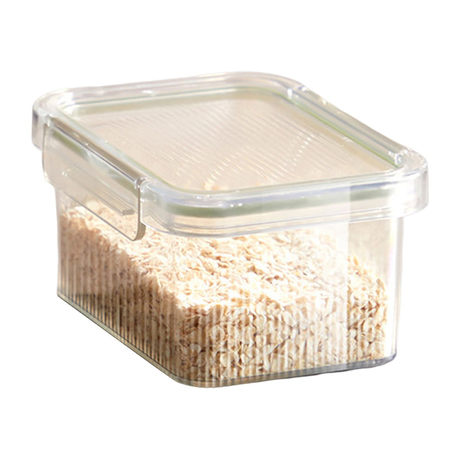 Dengmore Vacuum Food Containers Extra Large Food Storage with Airtight Lids  Transparent Plastic Storage Box Kitchen Sealed Jar Storage Tank for Flour