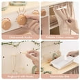 thumbnail image 5 of Robud Kids Kitchen Play Set,Rustic Wooden Pretend Play Kitchen with Light for Toddlers 3+ ,Rustic Style Pink, 5 of 12