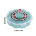 thumbnail image 5 of Wovilon Plates Double Layer Candy And Dried Fruit Plate Creative Rotating Design Dessert Plate, 5 of 6
