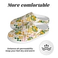 thumbnail image 6 of Wukai Hawaii Palms Print Women's Indoor Bedroom Slipper Slip On Shoes, Unisex House Shoes with Anti-Skid Sole for Men, Gift for Women Men-35/36, 6 of 7
