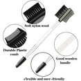 thumbnail image 3 of Double-Sides Brow Comb, 2pcs 3 In 1 Professional Wood Double-Sides Brow Comb Lash Groomer Eyebrow Eyelash Brush For Women Makeup Cosmetic Tool, 3 of 5