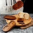 thumbnail image 5 of Salt and Pepper Mill Tray, Wood Tray, Salt & Pepper Grinder Accessories fit many Mills & ShakersU -type, 5 of 5